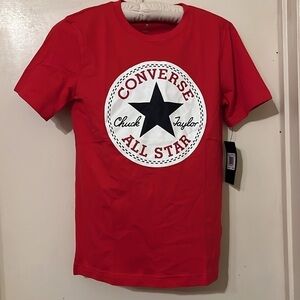 NWT Converse boys red T-shirt size Medium